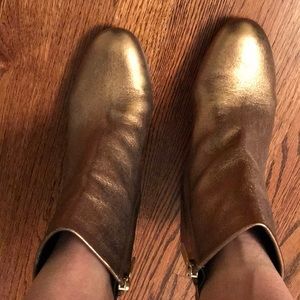 Kenneth Cole gold booties size 9
